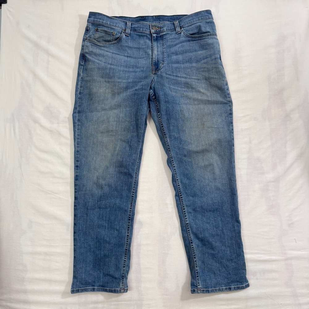L.L.Bean‎ BeanFlex Straight Leg Jeans Blue Cotton Standard Fit W36 L30